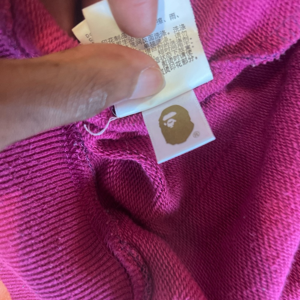 A Bathing Ape Pink Knit Sweater